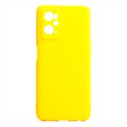 Чехол Realme 9i силикон матовый однотонный с защитой камеры жёлтый