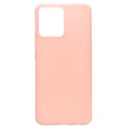 Чехол Realme C30 силикон матовый однотонный с защитой камеры розовый