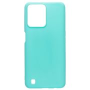 Чехол Realme C31 силикон матовый однотонный с защитой камеры синий