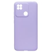 Чехол Xiaomi Redmi 10A силикон матовый однотонный с защитой камеры сиреневый