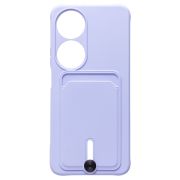 Чехол Honor X7b силикон матовый с картхолдером и защитой камеры сиреневый