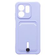 Чехол Infinix Hot 50i силикон матовый с картхолдером и защитой камеры сиреневый