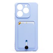 Чехол Realme C61 4G Global силикон матовый с картхолдером и защитой камеры сиреневый