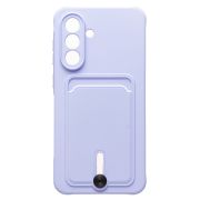 Чехол Samsung A36 5G силикон матовый с картхолдером и защитой камеры сиреневый
