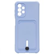Чехол Samsung A13 4G/A135 силикон матовый с картхолдером и защитой камеры сиреневый