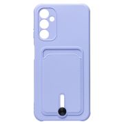 Чехол Samsung A14 4G/A145 силикон матовый с картхолдером и защитой камеры сиреневый