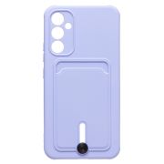 Чехол Samsung A34/A346 силикон матовый с картхолдером и защитой камеры сиреневый