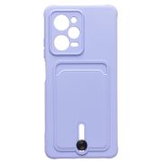 Чехол Xiaomi Poco X5 Pro силикон матовый с картхолдером и защитой камеры сиреневый