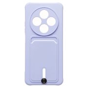 Чехол Xiaomi Redmi 14C 4G/Poco C75 4G силикон матовый с картхолдером и защитой камеры сиреневый