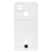 Чехол Xiaomi Redmi 9C силикон матовый с картхолдером и защитой камеры белый