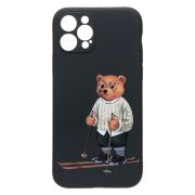 Чехол iPh 12 Pro силикон с защитой камеры с принтом 005