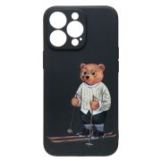 Чехол iPh 13 Pro силикон с защитой камеры с принтом 005