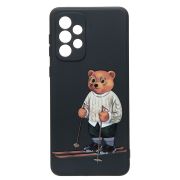 Чехол Samsung A32 5G/A336 силикон с защитой камеры с принтом 005