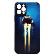 Чехол iPh 12 Pro силикон рифлёный с защитой камеры и принтом 004