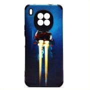 Чехол Honor 50 Lite/Nova 8i силикон рифлёный с защитой камеры и принтом 004