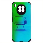 Чехол Honor 50 Lite/Nova 8i силикон рифлёный с защитой камеры и принтом 008