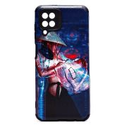 Чехол Samsung A12/A125 силикон рифлёный с защитой камеры и принтом 007