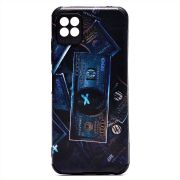 Чехол Samsung A22s 5G/A226 силикон рифлёный с защитой камеры и принтом 002