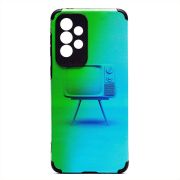 Чехол Samsung A32 5G/A336 силикон рифлёный с защитой камеры и принтом 008