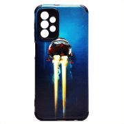 Чехол Samsung A23 4G/A235 силикон рифлёный с защитой камеры и принтом 004