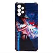 Чехол Samsung A23 4G/A235 силикон рифлёный с защитой камеры и принтом 007