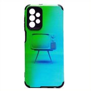 Чехол Samsung A23 4G/A235 силикон рифлёный с защитой камеры и принтом 008