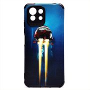 Чехол Xiaomi Mi 11 Lite/Mi 11 Lite 5G/11 Lite 5G NE силикон рифлёный с защитой камеры и принтом 004