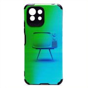 Чехол Xiaomi Mi 11 Lite/Mi 11 Lite 5G/11 Lite 5G NE силикон рифлёный с защитой камеры и принтом 008