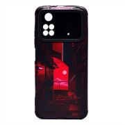 Чехол Xiaomi Poco M4 Pro 4G силикон рифлёный с защитой камеры и принтом 005