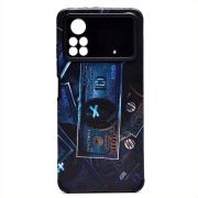 Чехол Xiaomi Poco X4 Pro 5G силикон рифлёный с защитой камеры и принтом 002