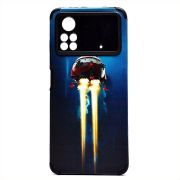 Чехол Xiaomi Poco X4 Pro 5G силикон рифлёный с защитой камеры и принтом 004