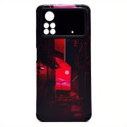 Чехол Xiaomi Poco X4 Pro 5G силикон рифлёный с защитой камеры и принтом 005