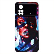 Чехол Xiaomi Poco X4 Pro 5G силикон рифлёный с защитой камеры и принтом 006