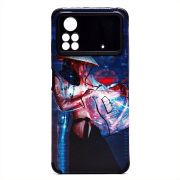 Чехол Xiaomi Poco X4 Pro 5G силикон рифлёный с защитой камеры и принтом 007