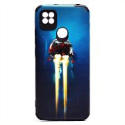 Чехол Xiaomi Redmi 9C силикон рифлёный с защитой камеры и принтом 004