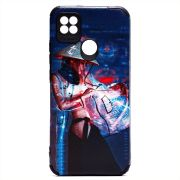 Чехол Xiaomi Redmi 9C силикон рифлёный с защитой камеры и принтом 007