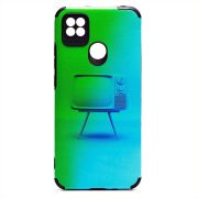 Чехол Xiaomi Redmi 9C силикон рифлёный с защитой камеры и принтом 008