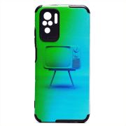 Чехол Xiaomi Redmi Note 10/Redmi Note 10S силикон рифлёный с защитой камеры и принтом 008