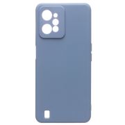 Чехол Realme C31 силикон цельный матовый с защитой камеры синий