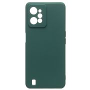 Чехол Realme C31 силикон цельный матовый с защитой камеры зелёный