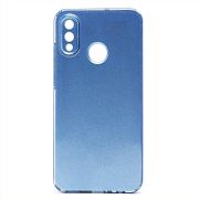 Чехол Honor 10 Lite/P Smart 2019 силикон с вкраплениями и защитой камеры синий