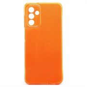 Чехол Samsung A04s/A047 силикон с вкраплениями и защитой камеры оранжевый