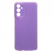 Чехол Samsung A14 4G/A145 силикон с вкраплениями и защитой камеры сиреневый