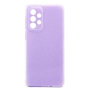 Чехол Samsung A32 5G/A336 силикон с вкраплениями и защитой камеры сиреневый