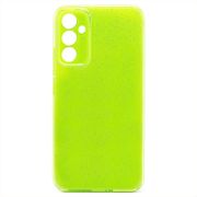 Чехол Samsung A34/A346 силикон с вкраплениями и защитой камеры зелёный