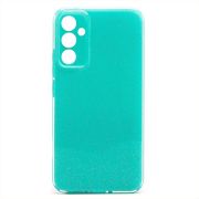 Чехол Samsung A34/A346 силикон с вкраплениями и защитой камеры зелёный