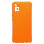 Чехол Samsung A51 4G/A515 силикон с вкраплениями и защитой камеры оранжевый