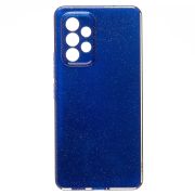 Чехол Samsung A53 5G/A536 силикон с вкраплениями и защитой камеры синий