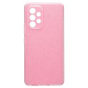 Чехол Samsung A53 5G/A536 силикон с вкраплениями и защитой камеры розовый