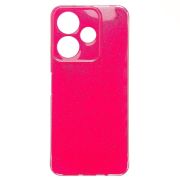 Чехол Xiaomi Redmi 13 4G силикон с вкраплениями и защитой камеры розовый